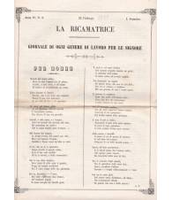 La ricamatrice. Giornale di ogni genere di lavoro (...). 22 Febbraio 1851.