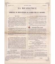 La ricamatrice. Giornale di ogni genere di lavoro (...). 28 Febbraio 1851.
