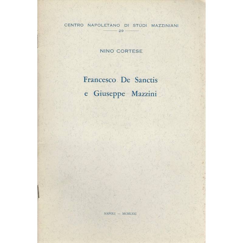 Francesco De Sanctis e Giuseppe Mazzini